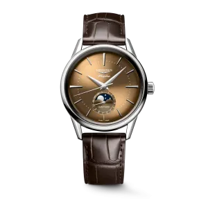 Longines Flagship Heritage 38.5mm Moonphase Brown Men's Watch L48154622