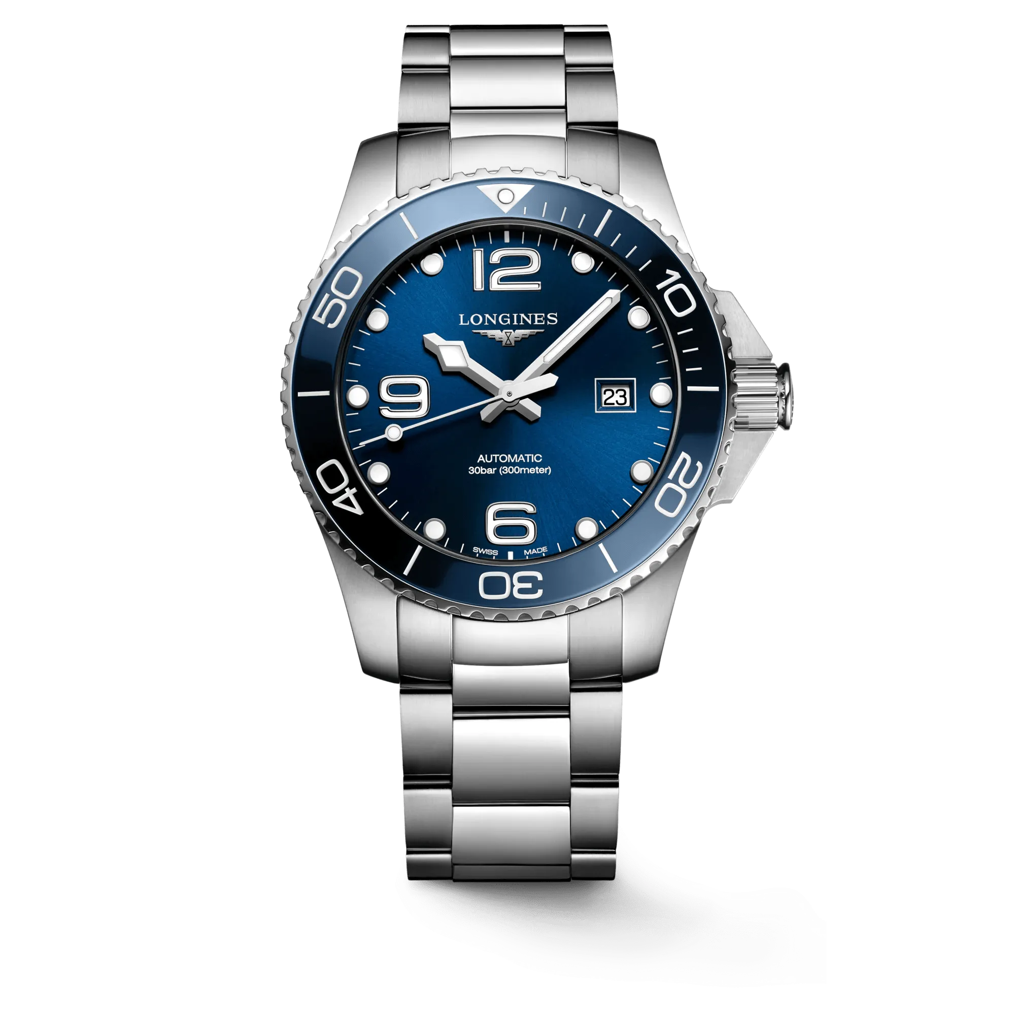 Longines HydroConquest 43mm Blue Dial Stainless Steel Men's Watch L37824966