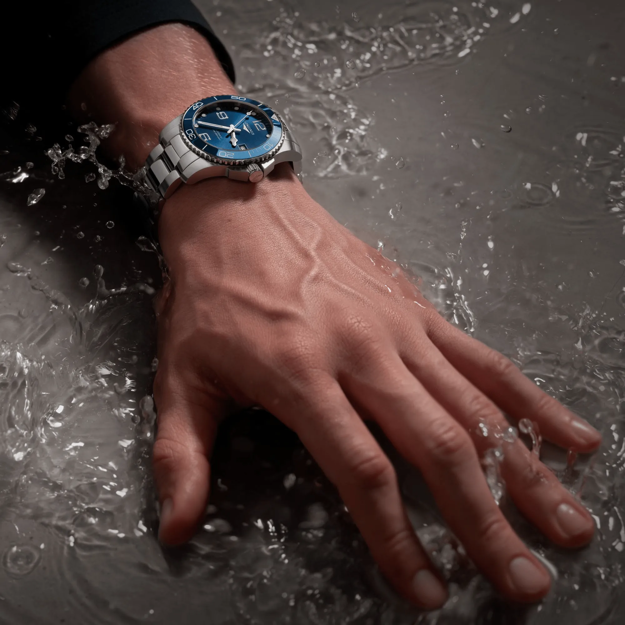 Longines HydroConquest 43mm Blue Dial Stainless Steel Men's Watch L37824966