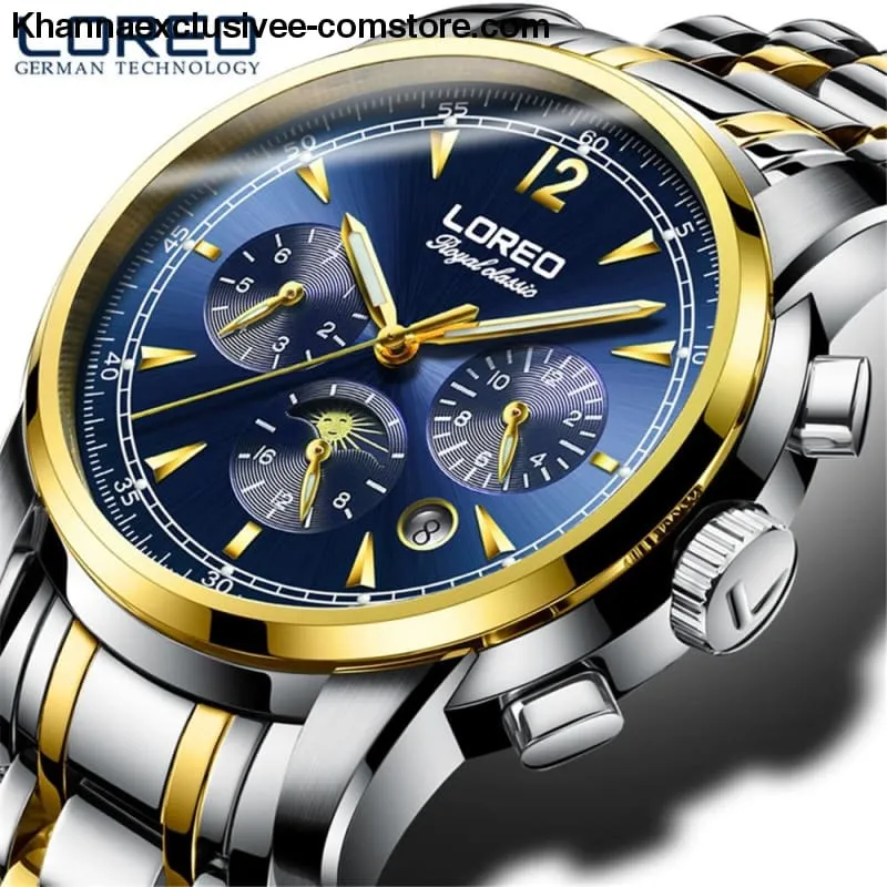 Luxury Fashion Brand Automatic Men's Watch Auto Mechanical 50m waterproof Sapphire Glass Wrist Watch