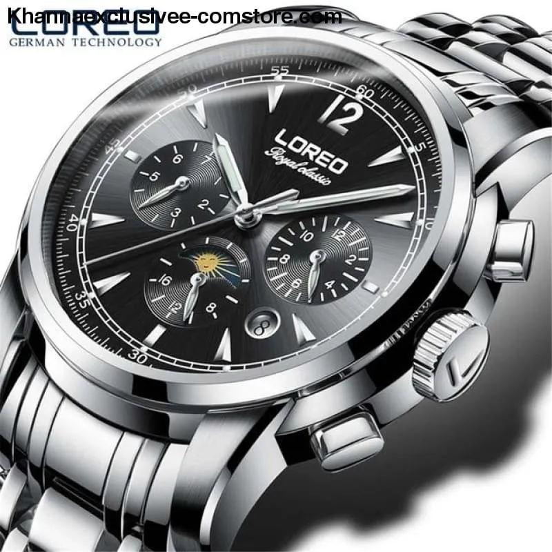 Luxury Fashion Brand Automatic Men's Watch Auto Mechanical 50m waterproof Sapphire Glass Wrist Watch