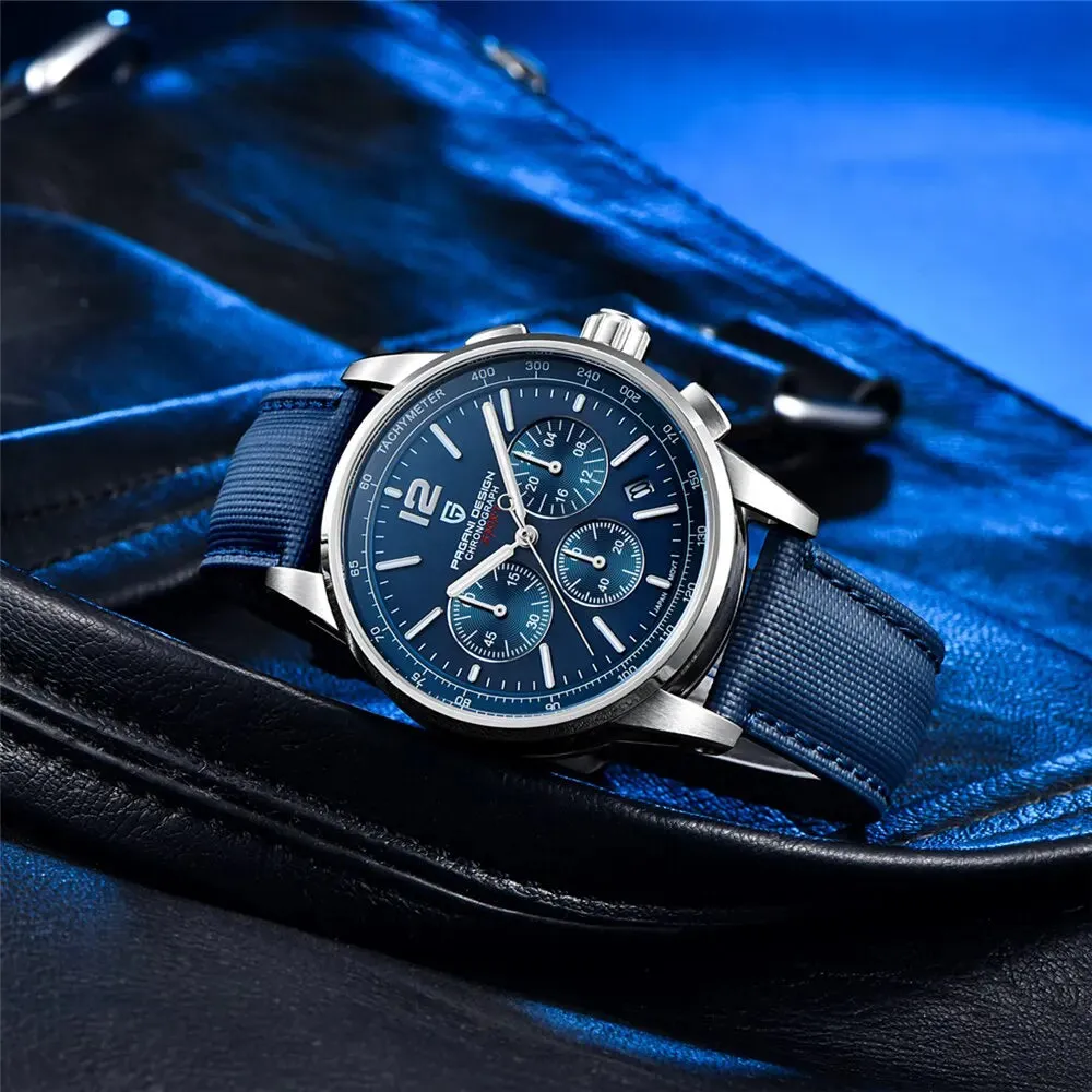Luxury Mens Quartz Watch 100m Water Resistant