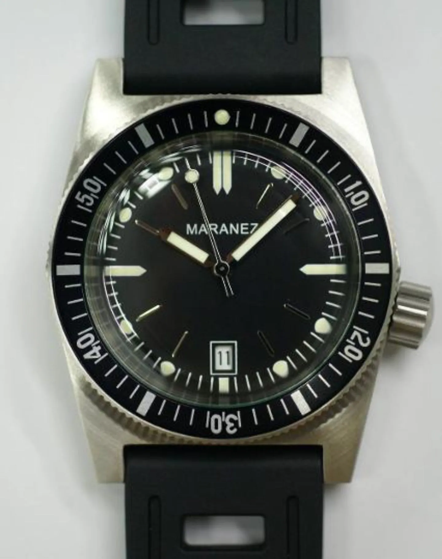 Maranez Kata Diver SS Bracelet watch black