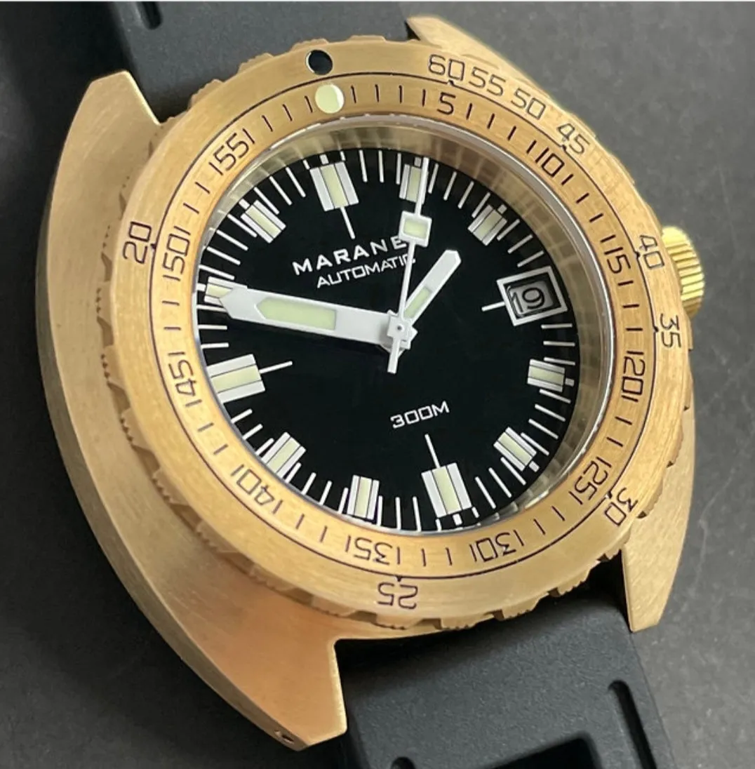 Maranez Samui Brass Watch Black