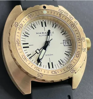 Maranez Samui Vintage Brass Watch Cream