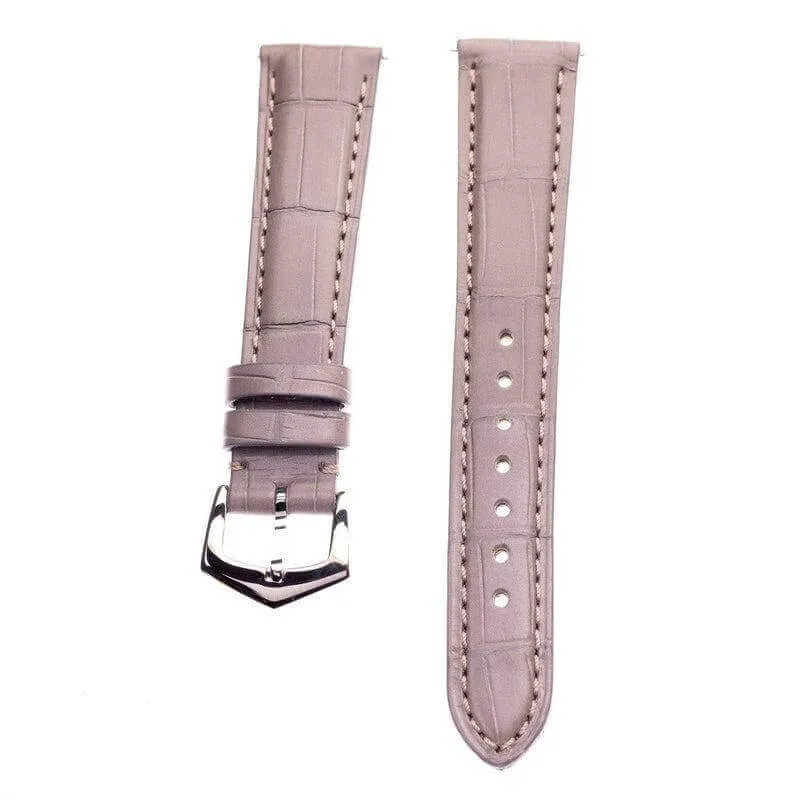 Matt Grey Alligator Watch Strap