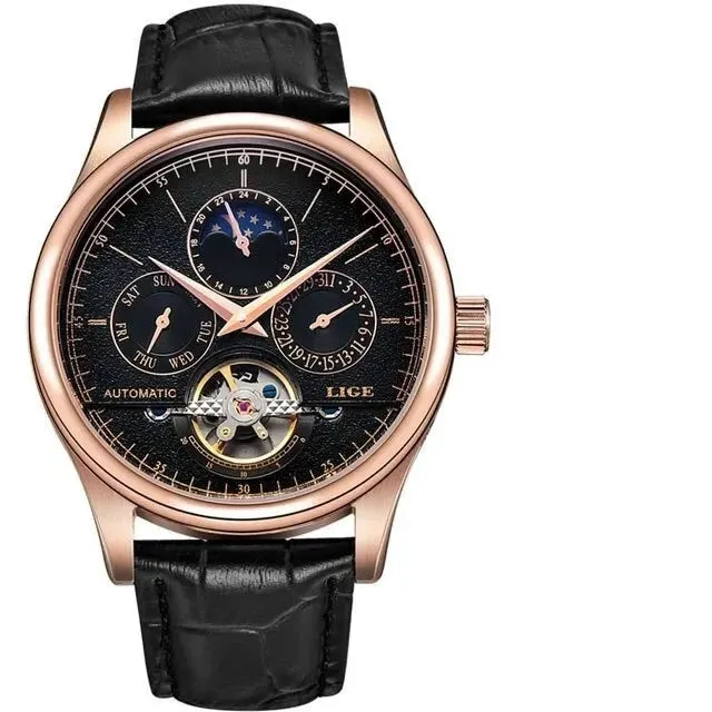 Men Mechanical Tourbillon Military Wristwatch