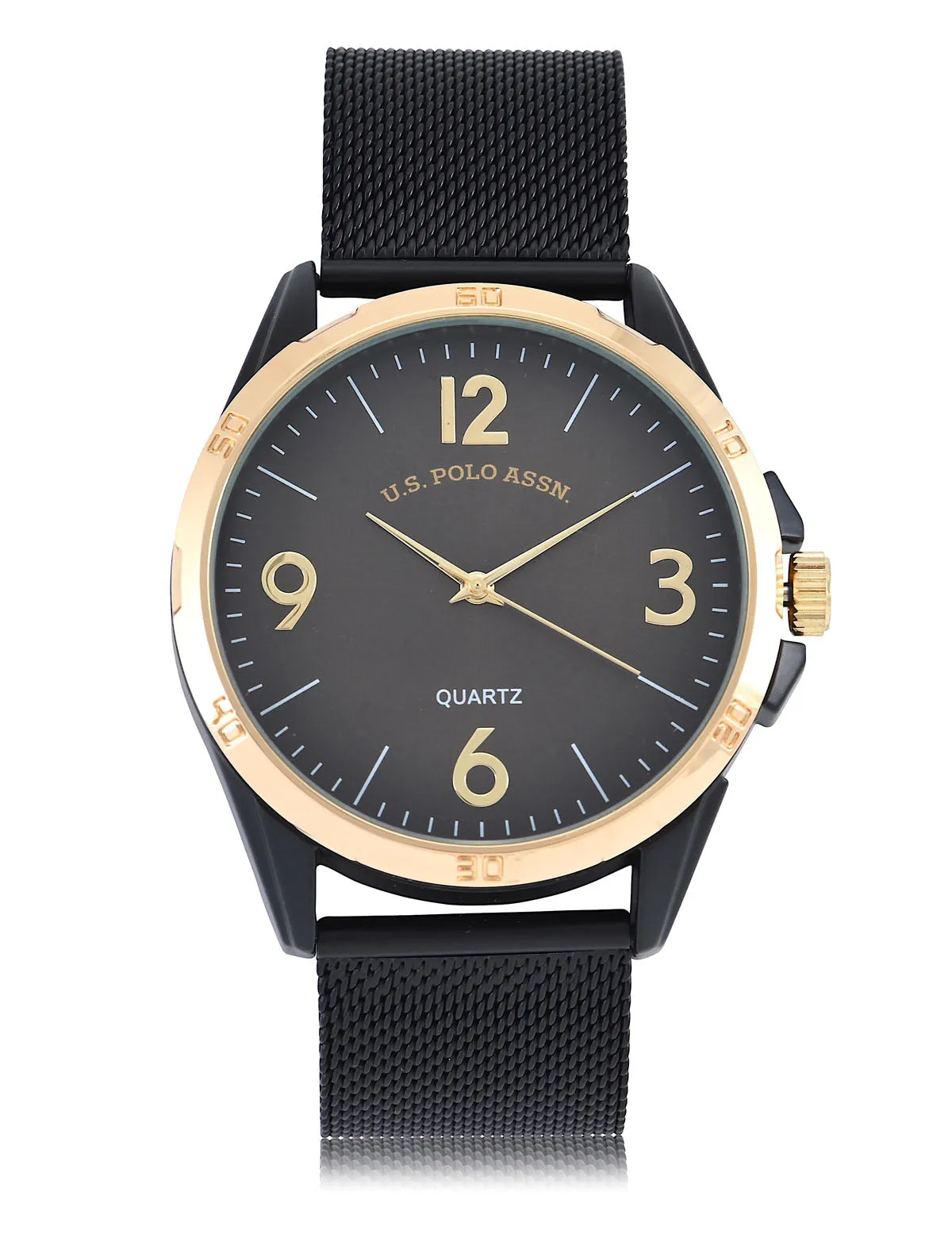 MEN'S TWO TONE MESH STRAP WATCH