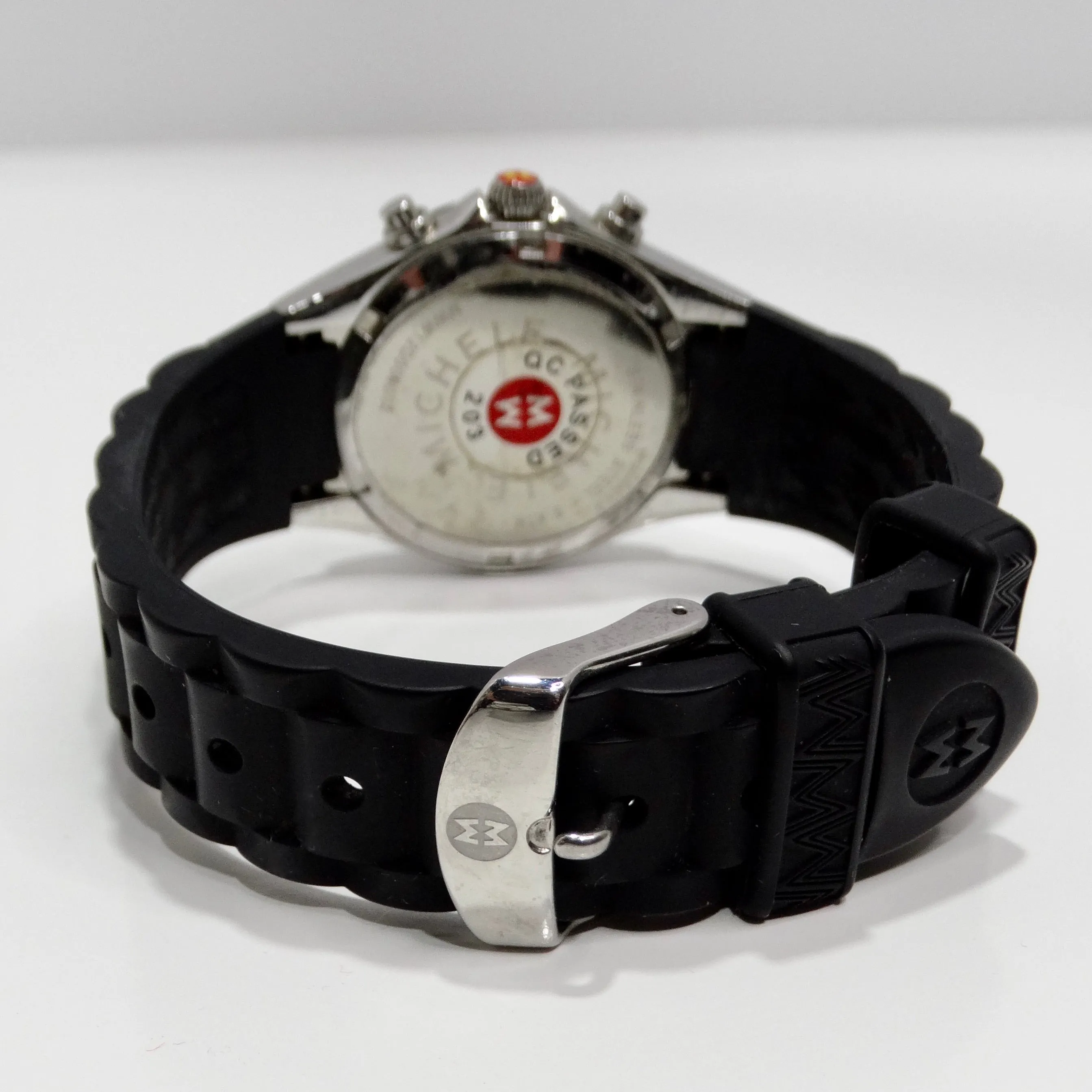 Michele 1990s Black Rubber Watch