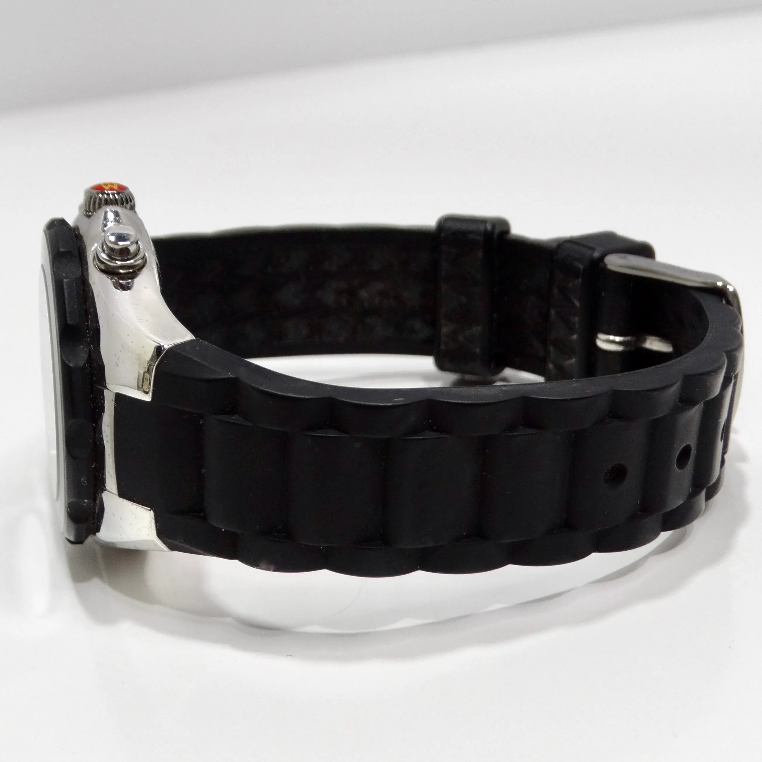 Michele 1990s Black Rubber Watch
