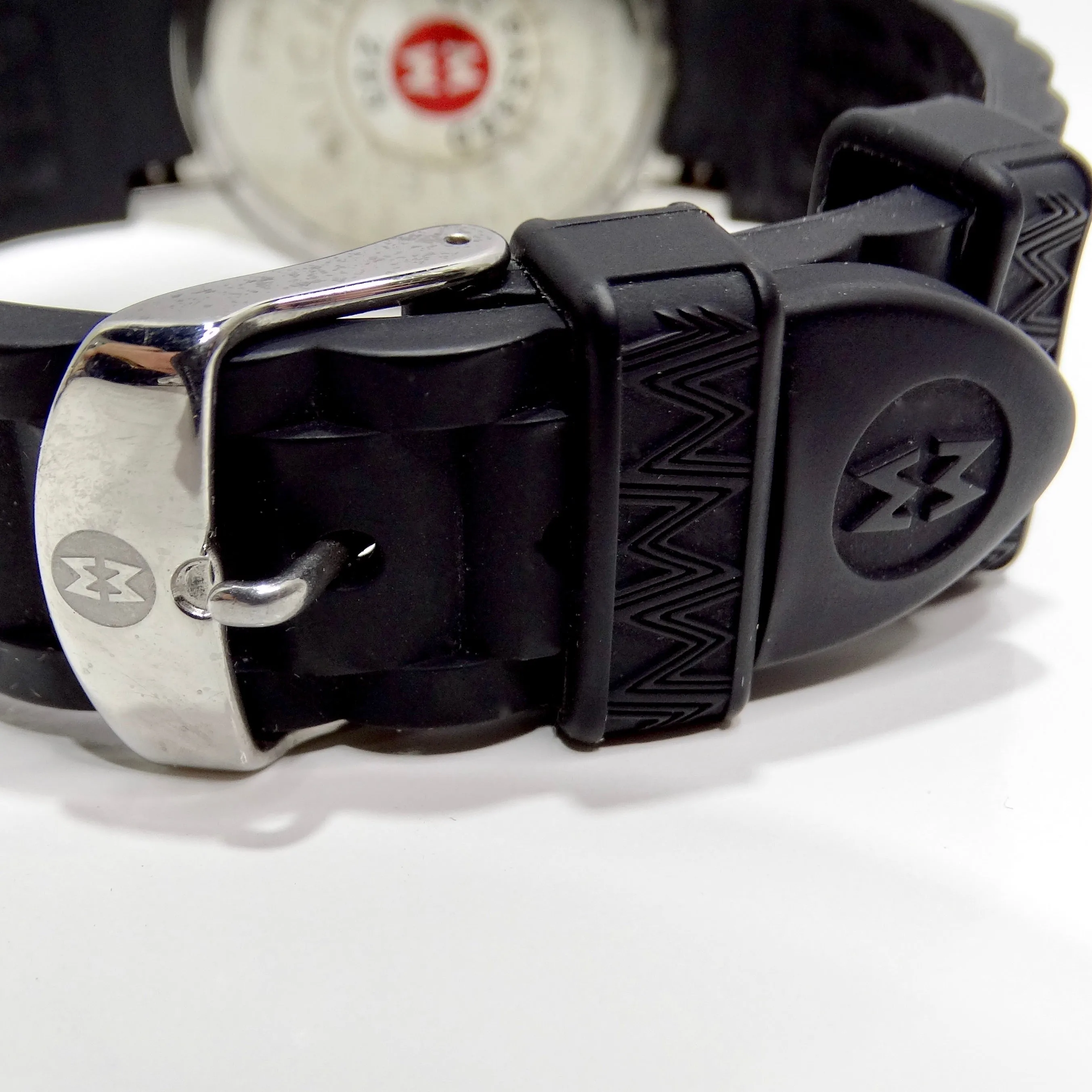 Michele 1990s Black Rubber Watch