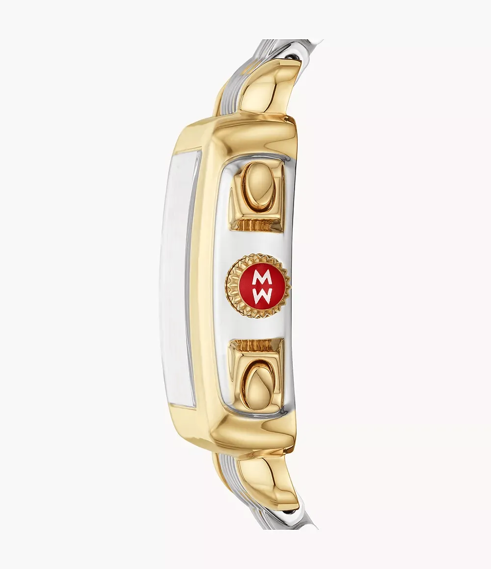MICHELE Deco 33mm 18K Gold Chronograph Women's Watch MWW06A000779