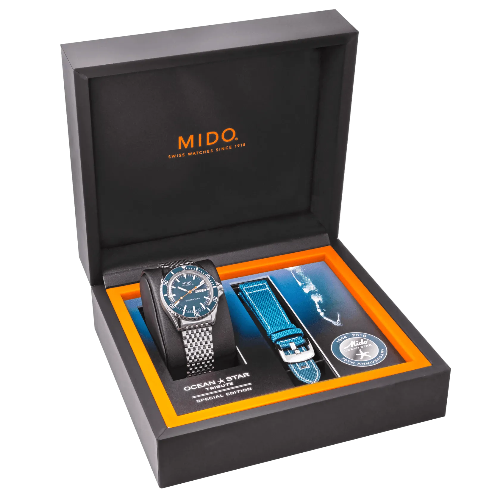 Mido Ocean Star Tribute Special Edition Blue Dial Men's Watch M0268301104100