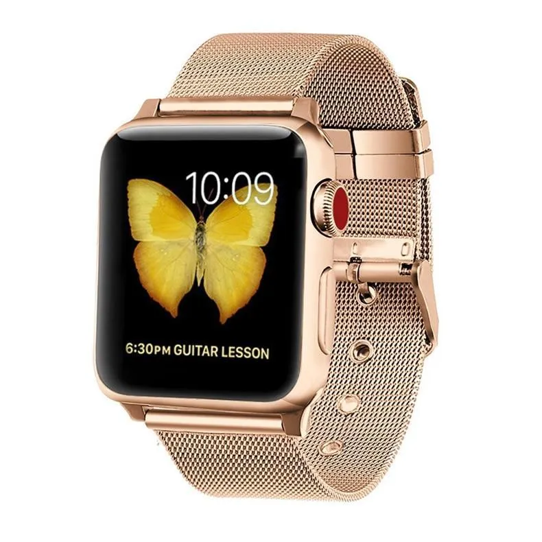 Milanese Stainless Steel Buckle Watch Band