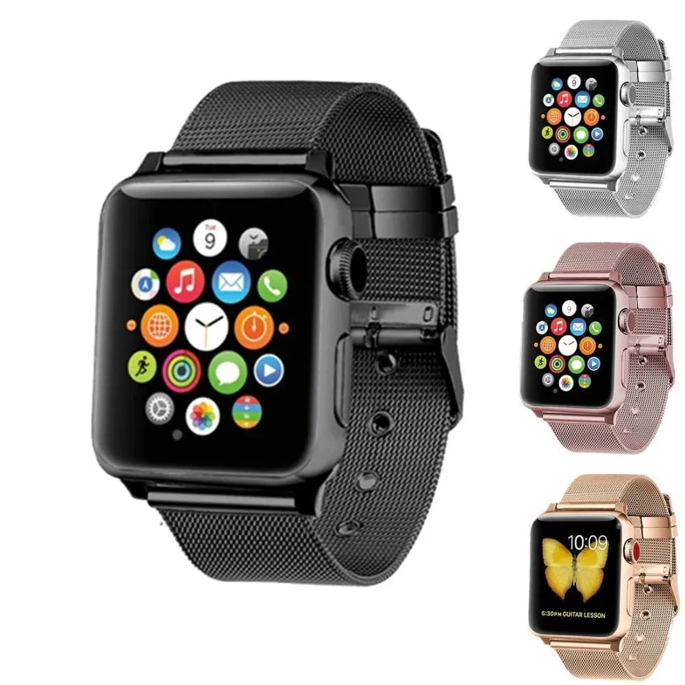 Milanese Stainless Steel Buckle Watch Band