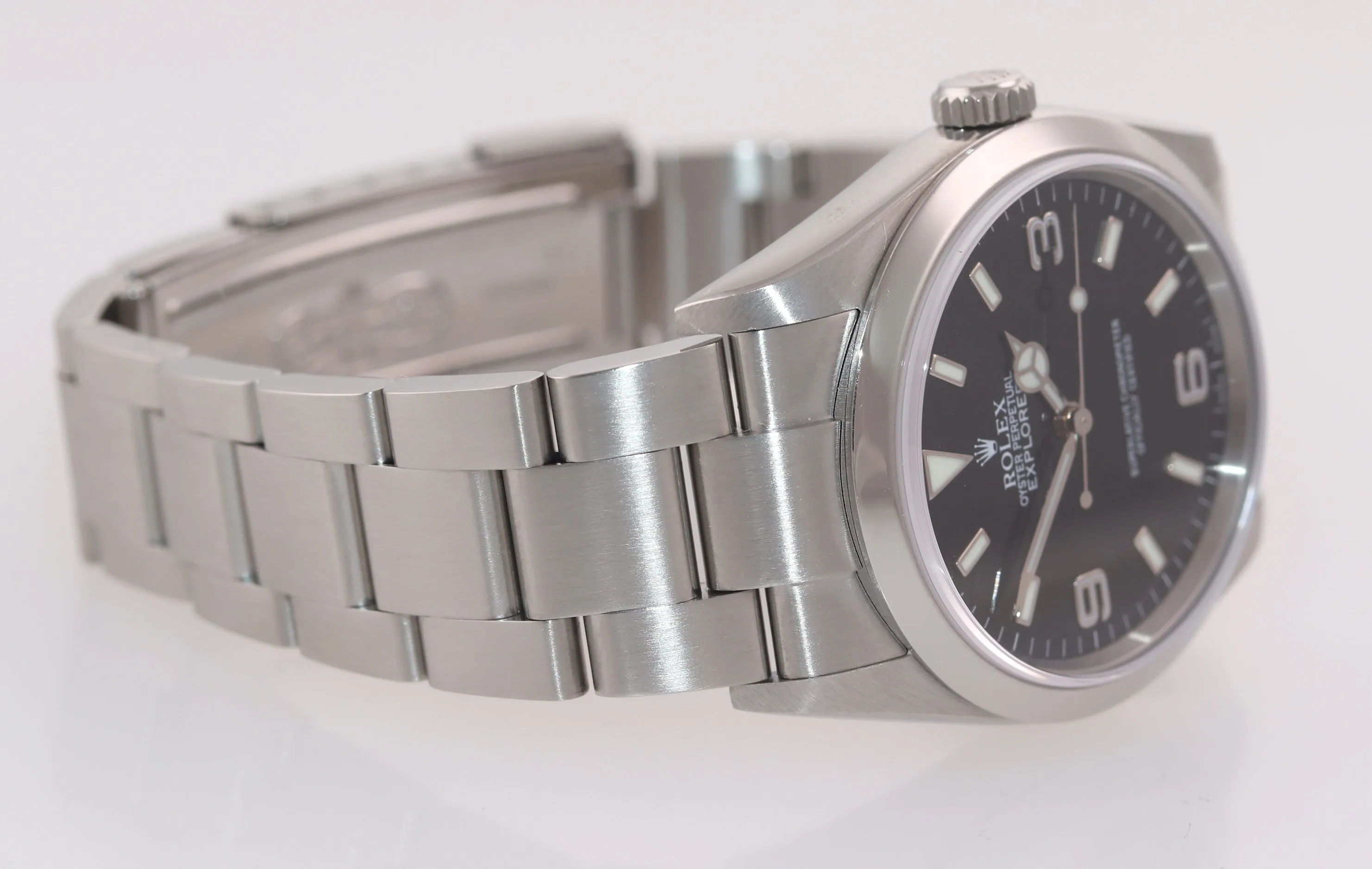 MINT 2018 RSC Rolex Explorer I Black 36mm 114270 Steel Black Arabic Watch Box