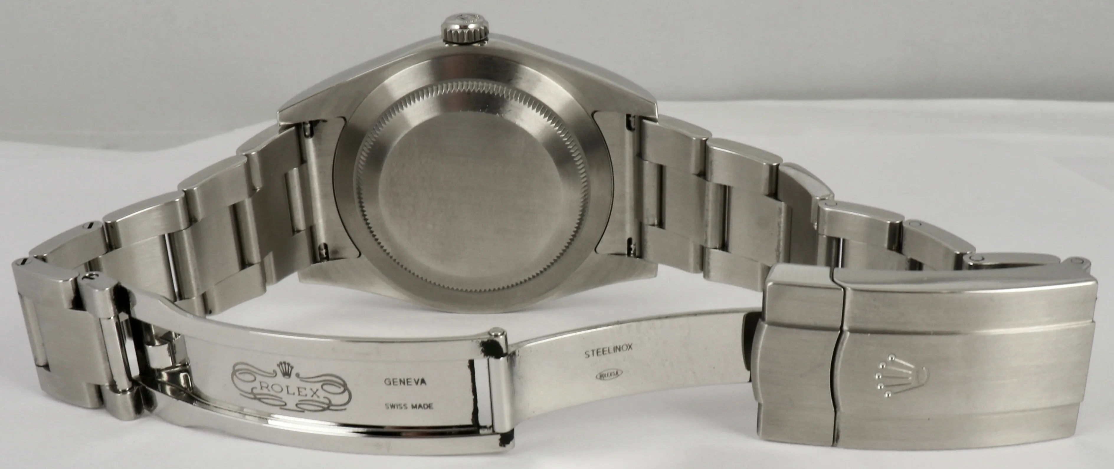 MINT 2019 Rolex Oyster Perpetual 39mm White Stainless Steel 114300 B P Watch