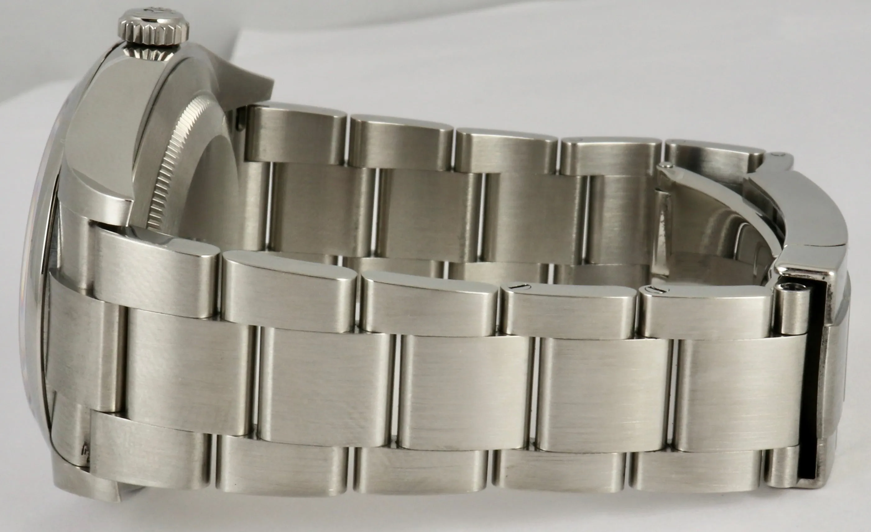 MINT 2019 Rolex Oyster Perpetual 39mm White Stainless Steel 114300 B P Watch
