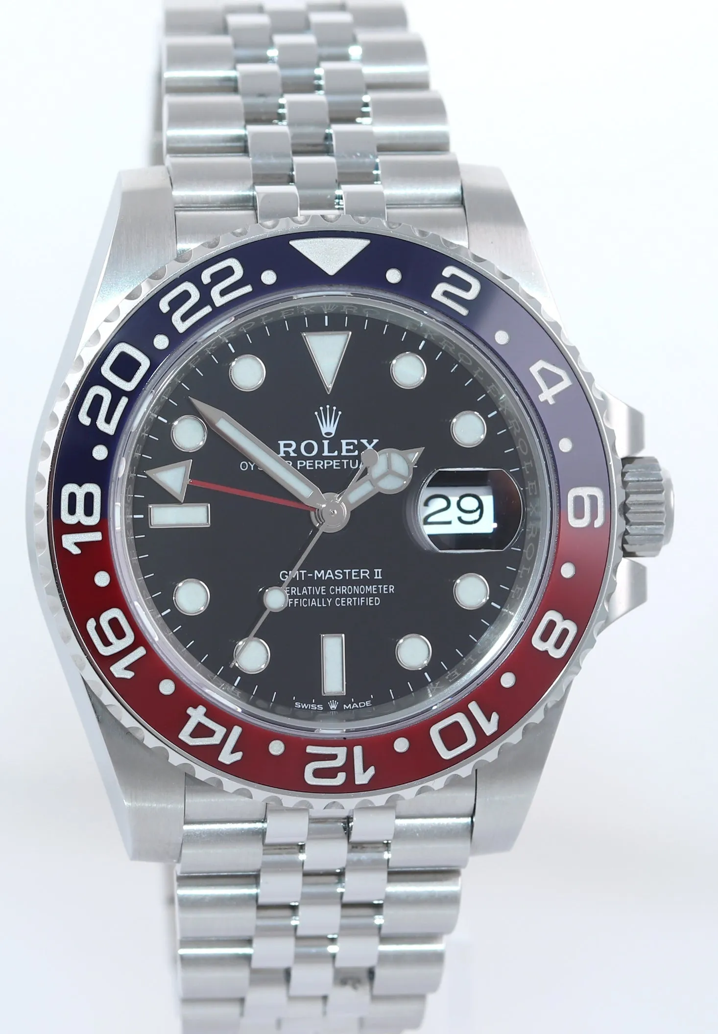 MINT 2021 Rolex GMT Master PEPSI Red Blue Ceramic 126710 BLRO Watch Box