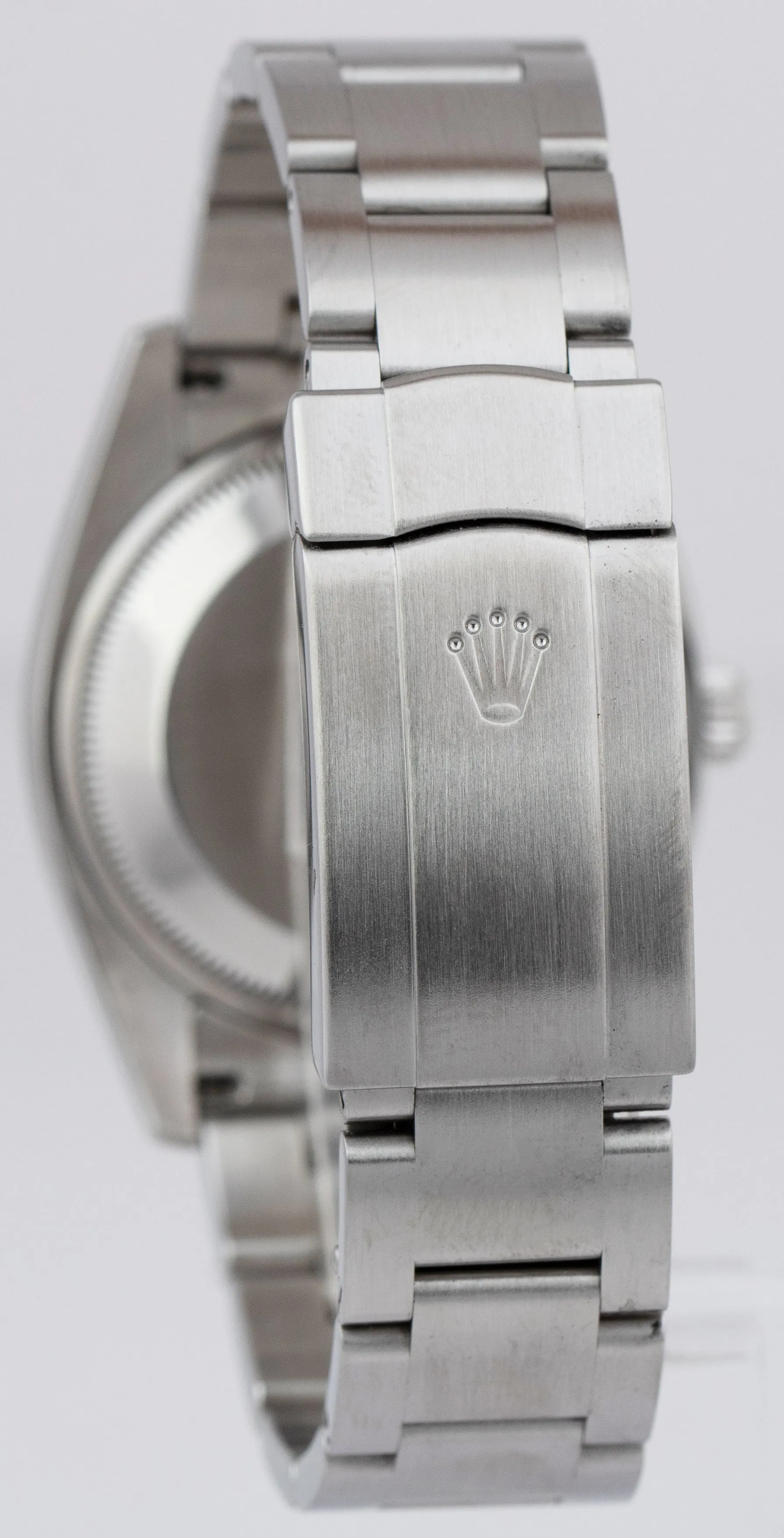 MINT Rolex Air-King Blue Roman Stainless Steel Smooth 34mm Oyster Watch 114200