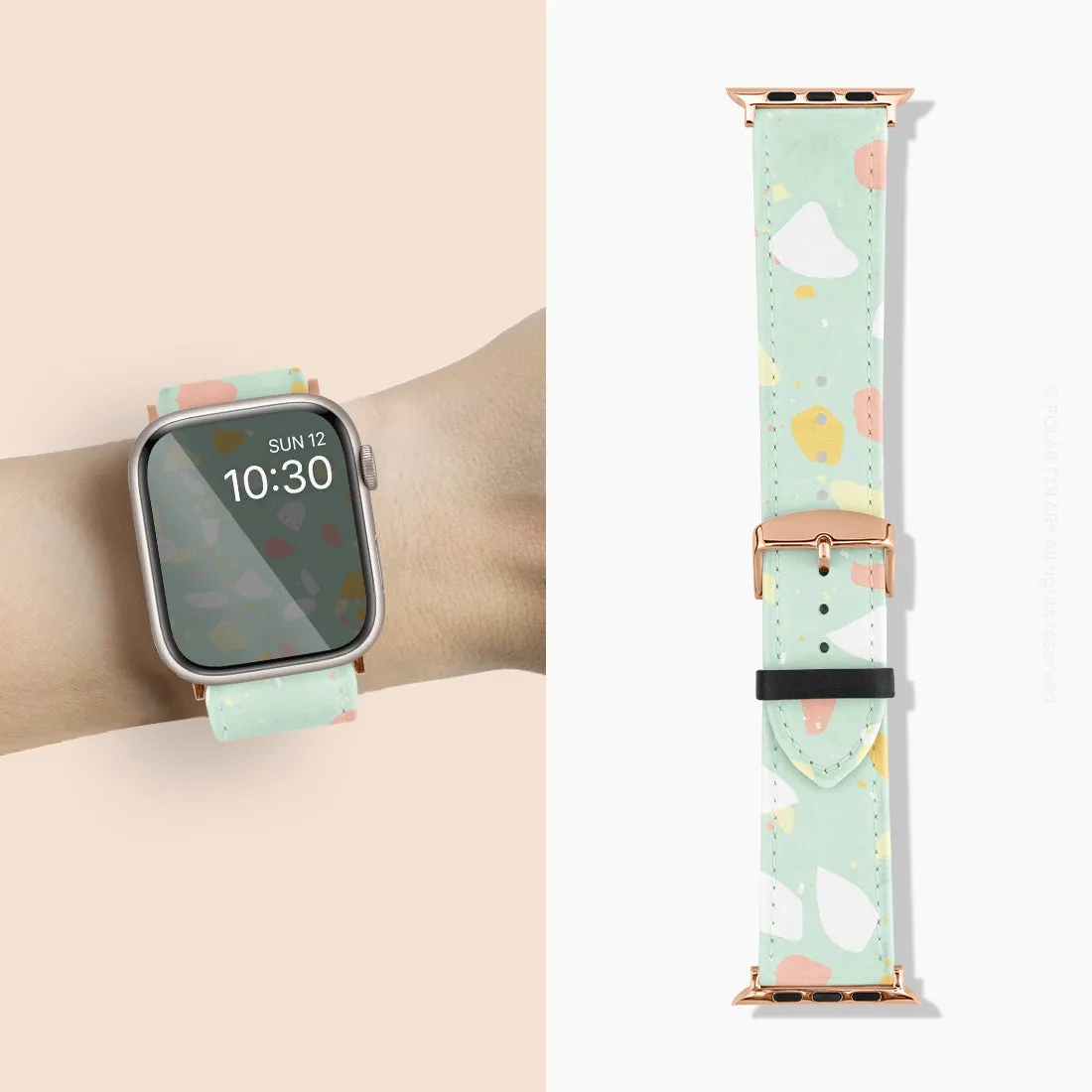 Mist Green Terrazzo - Apple Watch Band