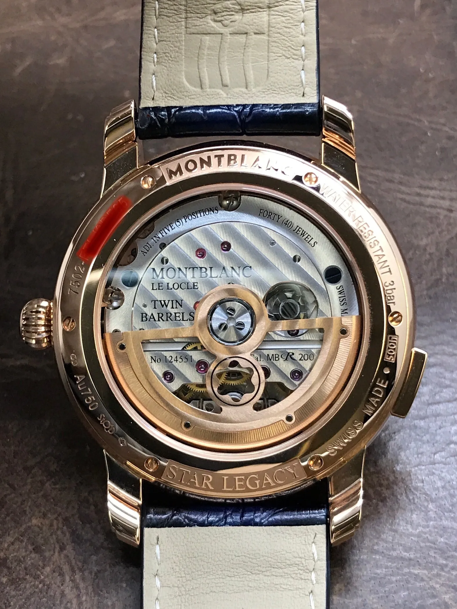 Montblanc Star Legacy Nicolas Rieussec Chronograph 126097 Blue Dial Automatic Men's Watch