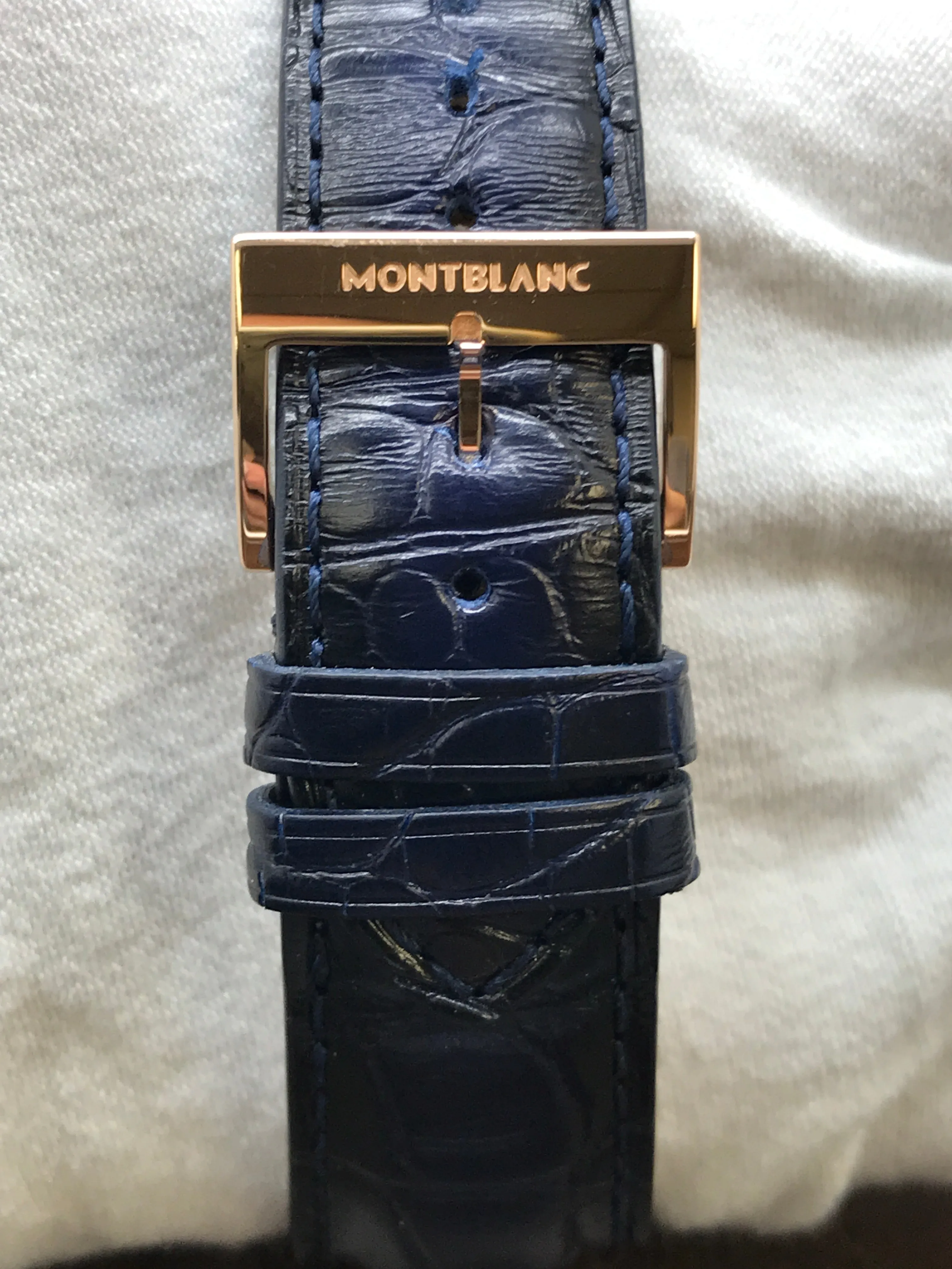 Montblanc Star Legacy Nicolas Rieussec Chronograph 126097 Blue Dial Automatic Men's Watch