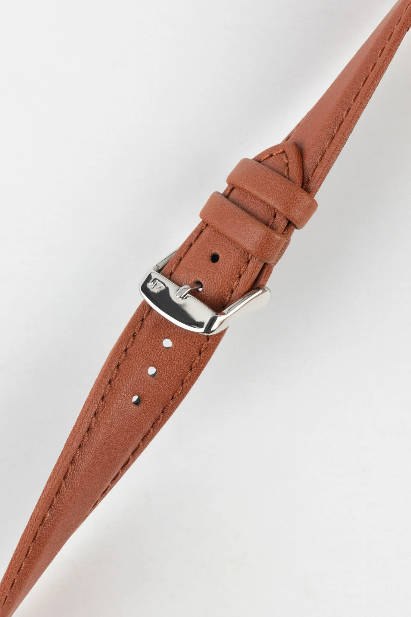 Morellato ROWING Water-Resistant Calfskin Leather Watch Strap in GOLD BROWN