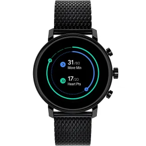 Movado Connect 2.0 Unisex Powered with Wear OS by Google Stainless Steel and Ionic Plated Black Steel Smartwatch