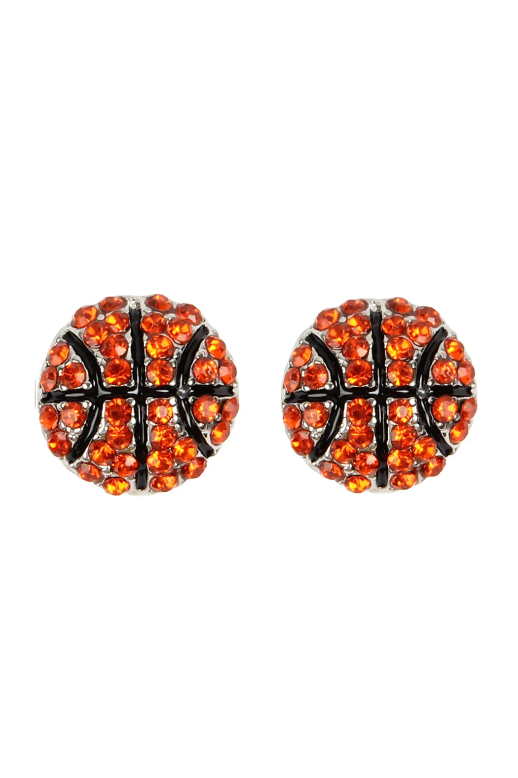 MYE1116 - SPORTS BALL RHINESTONE POST EARRINGS