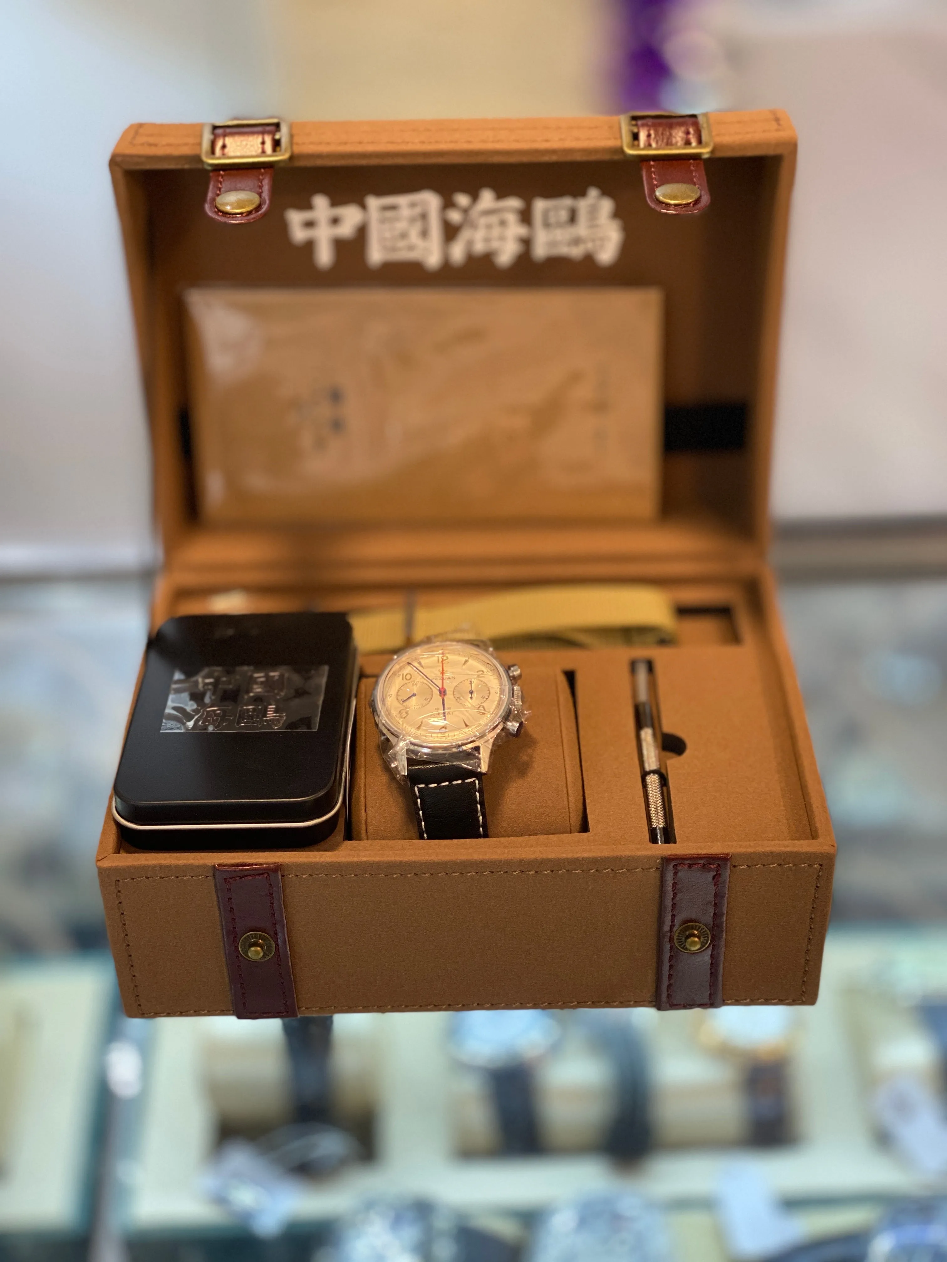New 40mm Sea-Gull "1963" Official Original Genuine Air Force pilot Manual Wind Chronograph Mechanical watch. Calibre:ST1901. Model: 819.87.1963