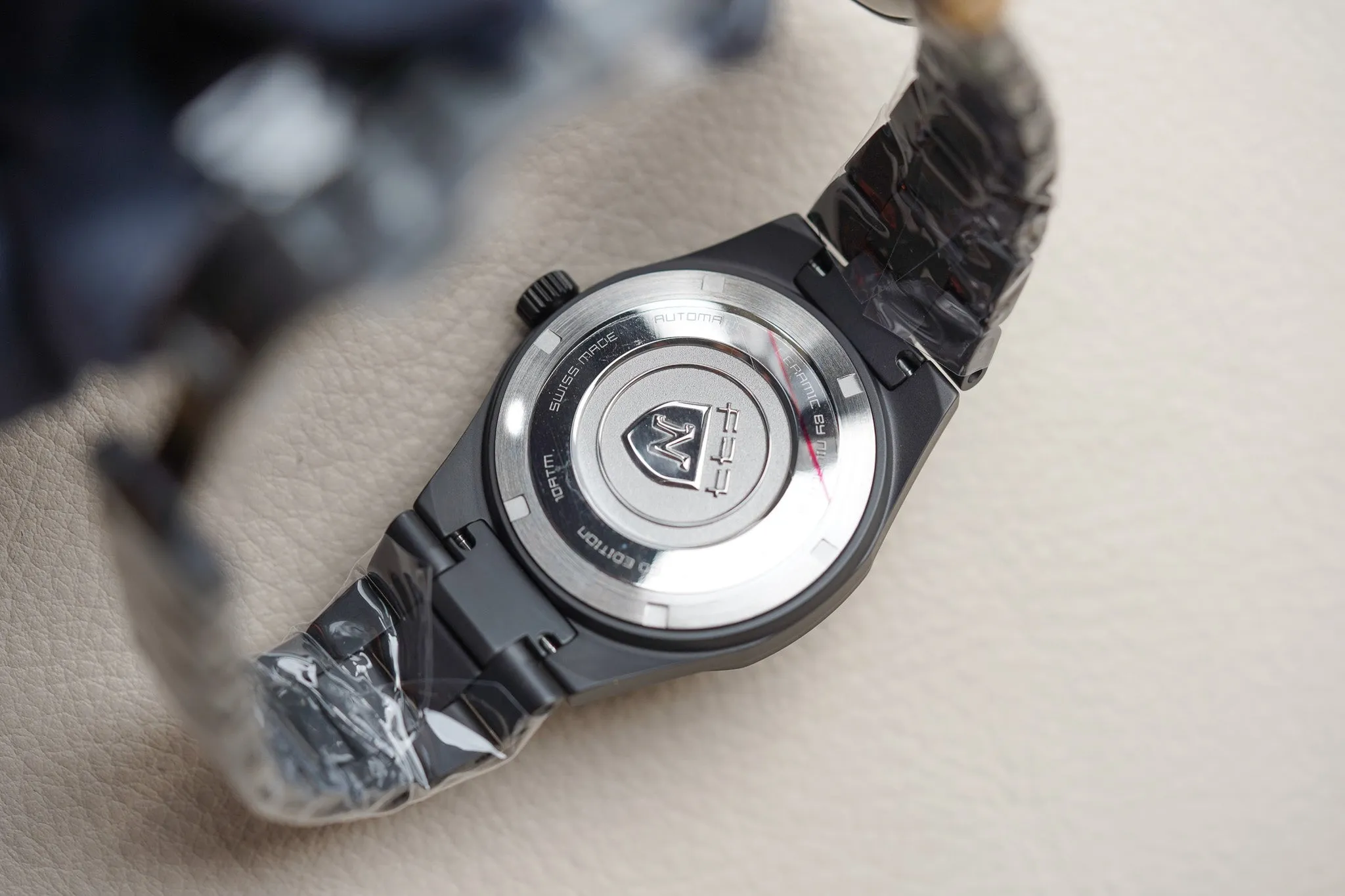 Nivada Grenchen F77 Black Ceramic Meteorite Dial 68020A77