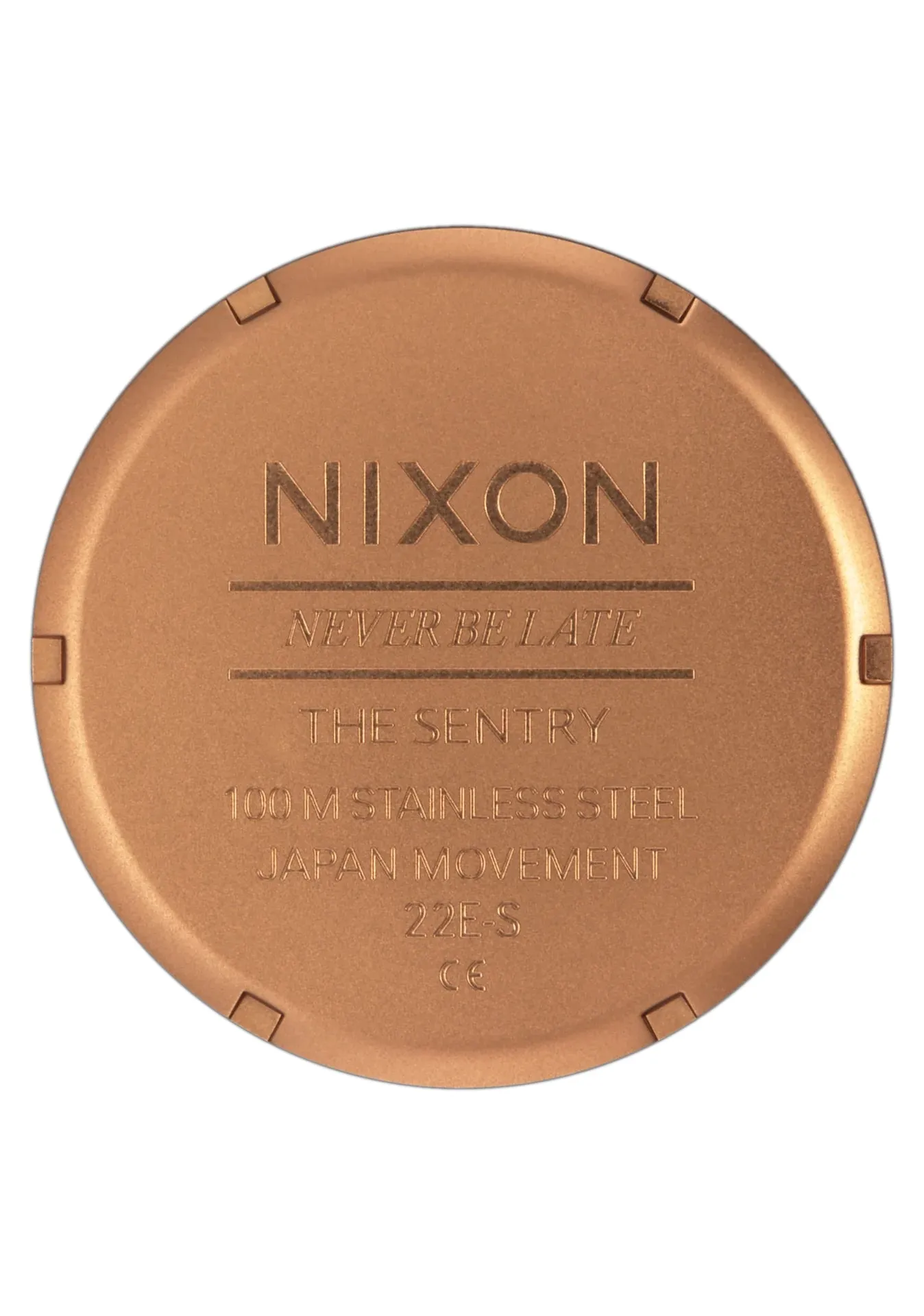 Nixon Sentry Watch Leather Bronze Black Watch