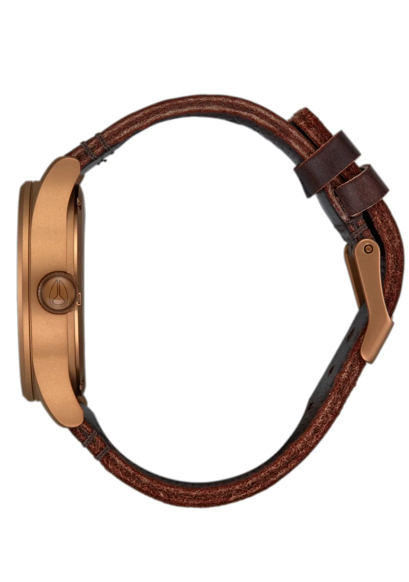 Nixon Sentry Watch Leather Bronze Black Watch