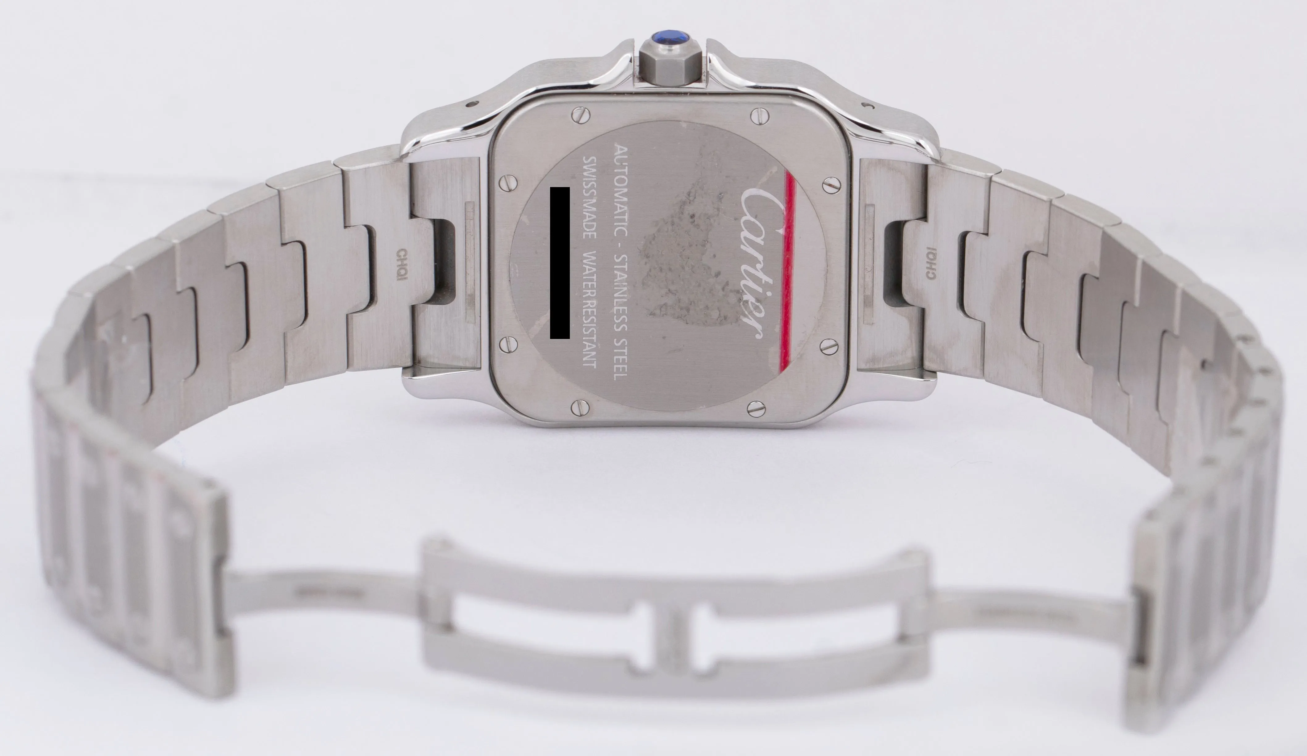 NOS STICKERED PAPERS Cartier Santos Galbee XL 2823 / W20098D6 32mm Watch BOX