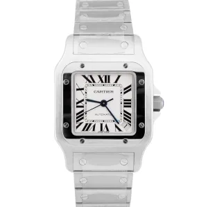 NOS STICKERED PAPERS Cartier Santos Galbee XL 2823 / W20098D6 32mm Watch BOX