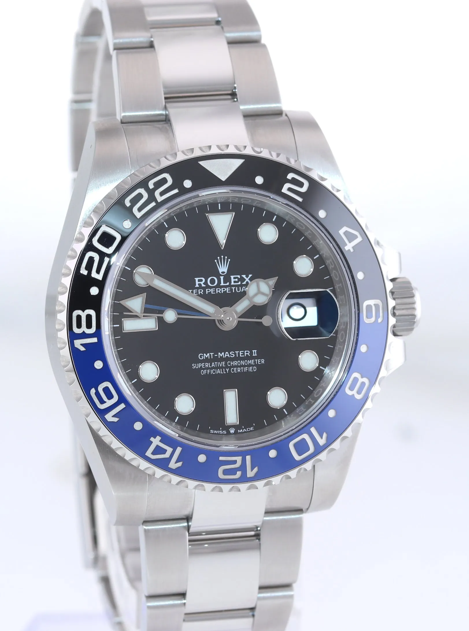 NOV 2021 NEW PAPERS Rolex GMT Master PEPSI Blue Ceramic Oyster 126710 Watch