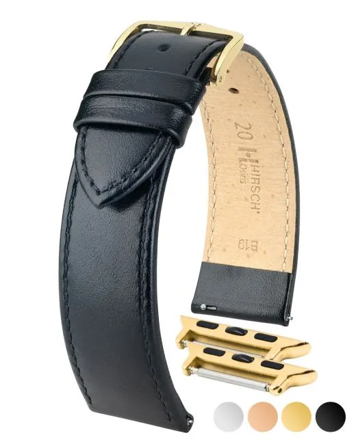NQR HIRSCH OSIRIS Box Leather Watch Bracelet  034 75 NQ