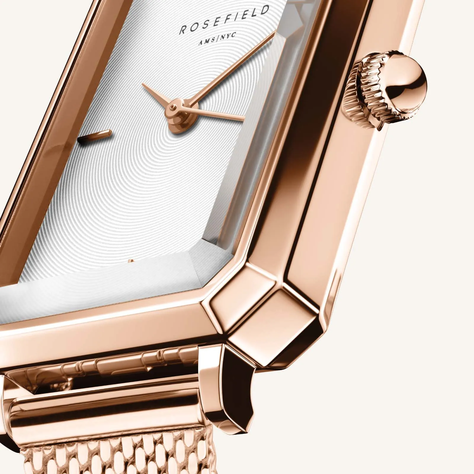 Octagon XS Mesh Rose Gold