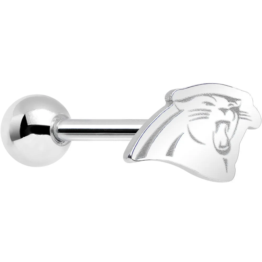 Officially Licensed Carolina Panthers Cut Out Barbell Tongue Ring