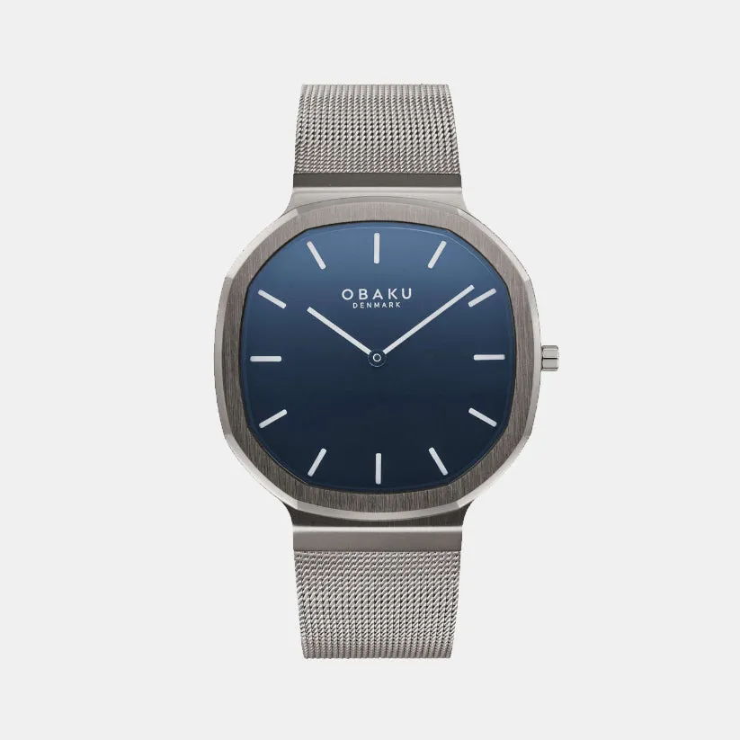 Oktant Men Blue Dial Analog Stainless Steel Watch V253GXJLMJ
