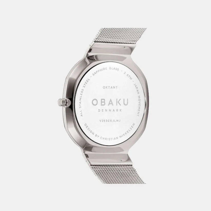 Oktant Men Blue Dial Analog Stainless Steel Watch V253GXJLMJ
