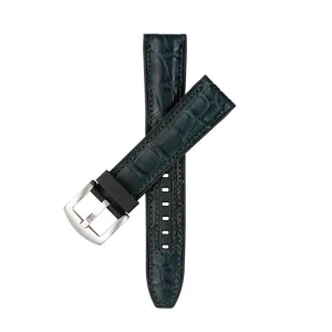 Olive Matt Alligator Watch Rubber Band