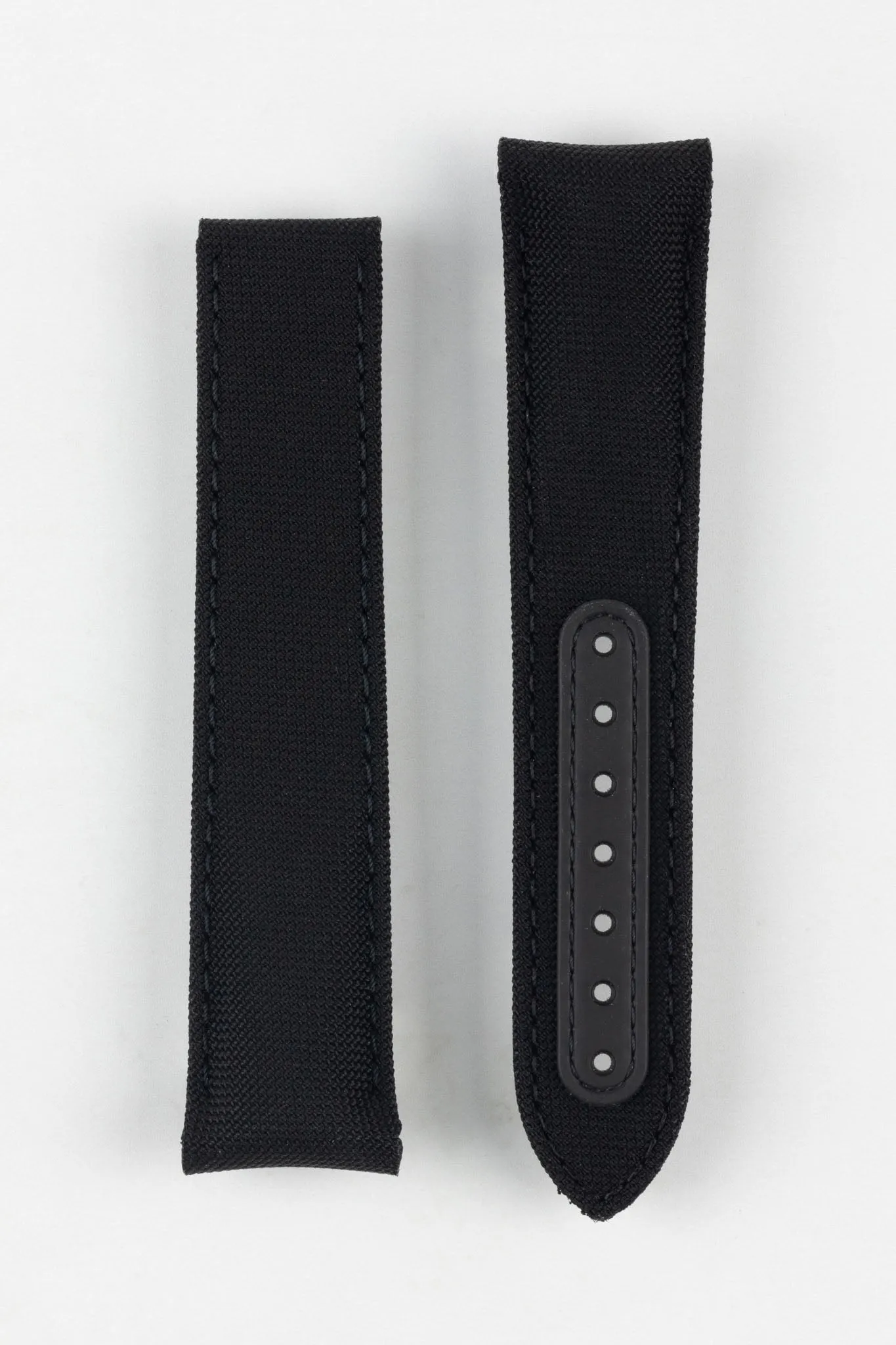 OMEGA 'Black Black' MoonWatch Black Deployment Nylon Watch Strap