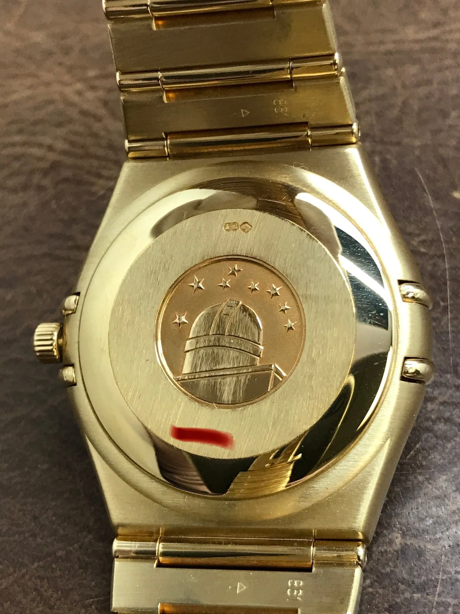 Omega Constellation 1102.10.00 Gold Dial Automatic Men's Watch