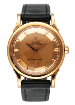 Omega Constellation 168.005/6 Pie Pan Dial Rose Gold Mens Watch