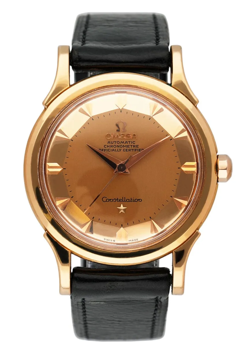 Omega Constellation 168.005/6 Pie Pan Dial Rose Gold Mens Watch