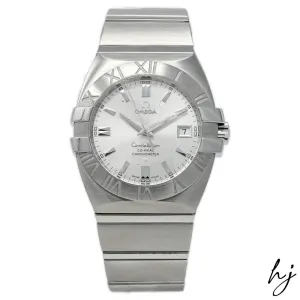 Omega Constellation Double Eagle Stainless Steel 38mm Silver Stick Dial Watch Reference #: 1503.30.00