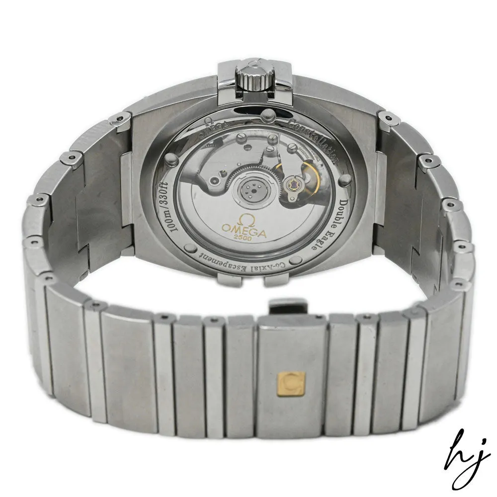 Omega Constellation Double Eagle Stainless Steel 38mm Silver Stick Dial Watch Reference #: 1503.30.00