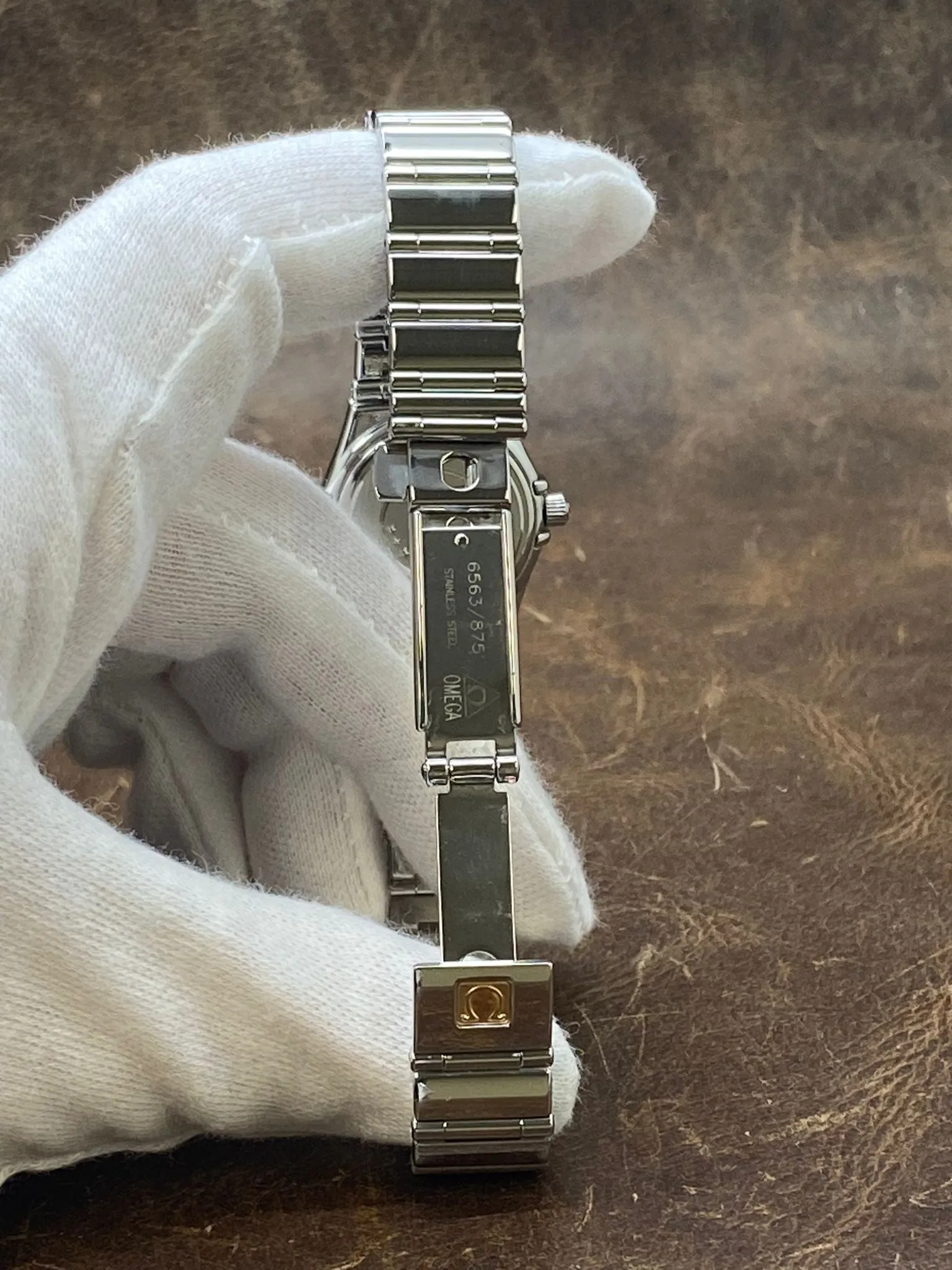 Omega Constellation My Choice Diamond Bezel 1465.51.00 Black Dial Quartz Women's Watch